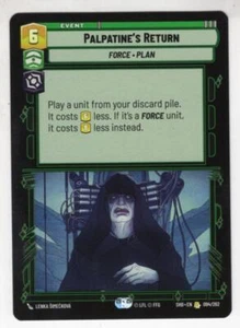 Star Wars Unlimited SotG Card SHD94 Palpatine's Return - Picture 1 of 1