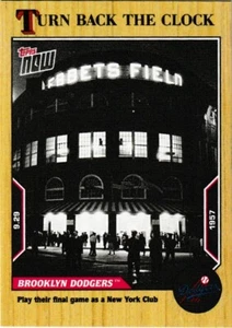 2022 Brooklyn Dodgers Final Game Ebbets Field Topps Turn Back The Clock #183 - Picture 1 of 2