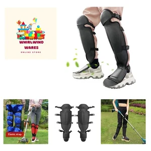 1 Pair Adjustable Trimmer Gaiters Mowing Shin Guards Gardening Knee Pads Chai... - Picture 1 of 9