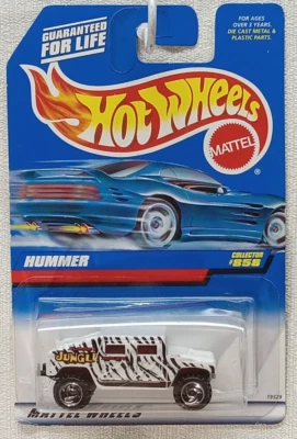 Hot Wheels Hummer 1998 Collector 858 White Tiger Stripe Jungle - Image 1 of 4