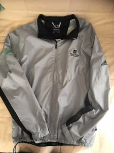 Adidas Wells Fargo UNISEX Light Grey Wind Breaker/Jacket - Picture 1 of 6