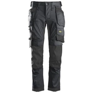 SNICKERS WORK TROUSERS ALLROUNDWORK 6241 STRETCH HOLSTER POCKET TROUSERS.ST/GREY - Picture 1 of 4