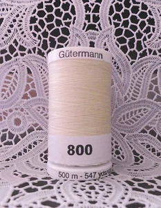 NEW 1 light yellow GUTERMANN 100% polyester Sew-All thread 547 yards Spool - Picture 1 of 2