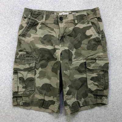 Pantalones Cortos Urban Pipeline Para Hombre 34 Verde Camuflaje Bolsillo Carga Superflex 11" Entrepierna Foto 1 de 4