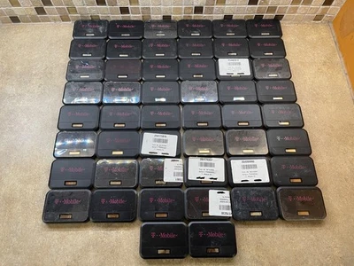 LOT OF 50 T-MOBILE FRANKLIN T9 WIRELESS 4G LTE MOBILE HOTSPOT BLACK WITH BATTERY - Image 1 of 4