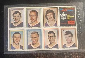 1970-71 Eddie Sargent Hockey Sticker Stamp Panel #12 Sealed Derek Sanderson - Picture 1 of 6