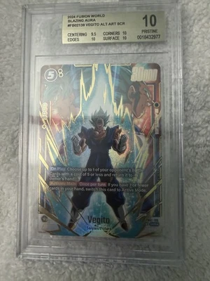 Arte antiguo BGS 10 2024 Fusion World Blazing Aura Vegito #FB02 Foto 1 de 2
