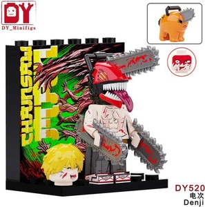 2 inch Custom Chainsaw Man, Denji with Pochita Minifigure, New/Mint - Picture 1 of 1