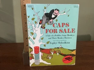 Caps for Sale: A Tale of a Peddler By Esphyr Slobodkina 1987 Paperback - Imagen 1 de 9