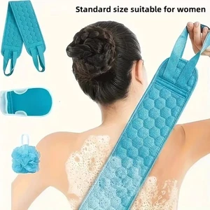 3pcs Shower Ball Loofah Back Bath Scrubbing 3 In 1 Body Cleaning Washcloth - Picture 1 of 6
