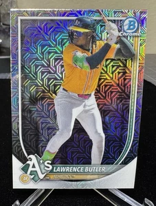 2025 Bowman Chrome #65 Lawrence Butler Mojo Refractor Oakland Athletics - Picture 1 of 2