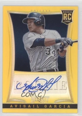 2013 Panini Select Rookie Auto Gold Prizm /25 Avisail Garcia #222 Rookie RC - Image 1 of 2