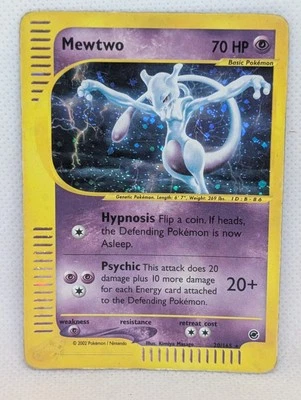 Mewtwo 020/165 Expedition Base Set Holo Rare Pokemon TCG Nintendo e-reader - Image 1 of 4