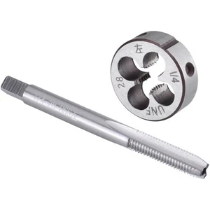 1/4-28 UNF Tap and Die Set Left Hand 1/4 x 28 UNF Machine Thread Tap and Rou - Picture 1 of 6