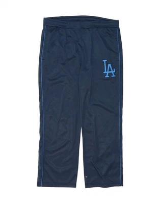 MAJESTIC Mens Los Angeles Dodgers Tracksuit Trousers Large  Navy Blue DT02 - Image 1 of 4