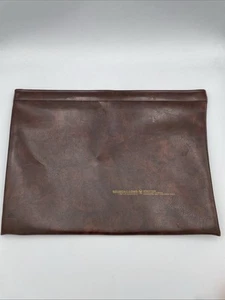 Vtg Bausch & Lomb Hazel Legal Size Brown Document Holder Made in USA Rochester - Picture 1 of 21