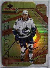 2021-22 Upper Deck MVP colors and contours 20th anniversary Quinn Hughes #14/250