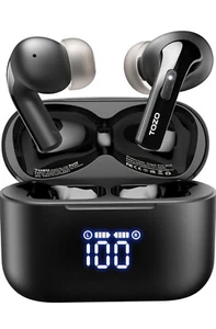 TOZO T20 Bezprzewodowe słuchawki douszne Bluetooth 48,5 godziny Czas odtwarzania z diodą LED... - Zdjęcie 1 z 7