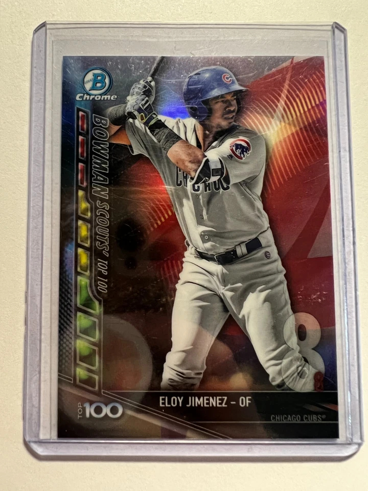 K9,132 - 2017 Bowman Chrome Scouts Top 100 Refractors #BTP8 Eloy Jimenez - Image 1 of 1