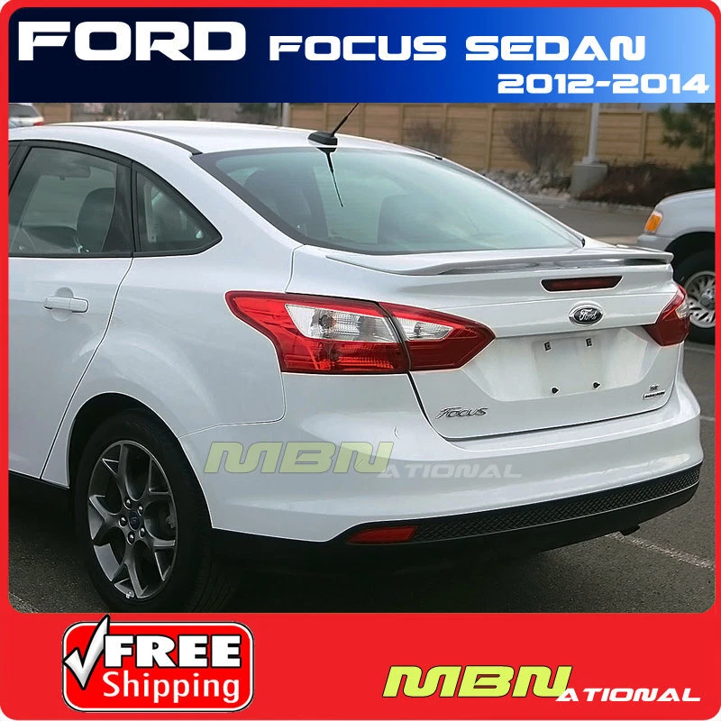 Alerón de maletero de 2 postes para Ford Focus 2012+ pintado lingote UX plateado metálico Foto 1 de 1