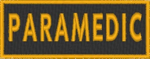 Emblema táctico moral dorado parche paramédico - Imagen 1 de 1