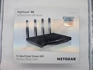 Netgear Nighthawk X8 AC5300 Tri-band Quad-Stream Smart Wi-Fi Router R8500-100NAS - Picture 1 of 12