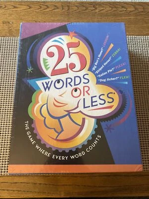 25 WORDS OR LESS Board Game 2002 Winning Moves Inc Factory Sealed RARE NEW - Image 1 of 3