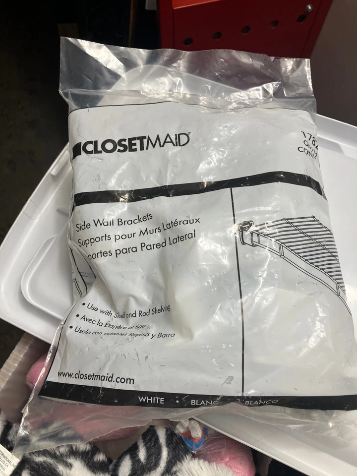 ClosetMaid Side Wall Brackets 1782 - Set of 10