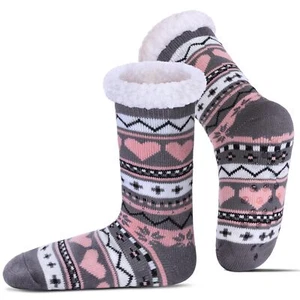 Slipper Socks for Women Fuzzy Non Slip Winter Thick Warm Soft Cozy Fleece Lin... - Picture 1 of 7
