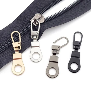 5X Detachable Metal Zip Slide Puller Replacement Zipper Head For Suitcase Purse - Picture 1 of 20
