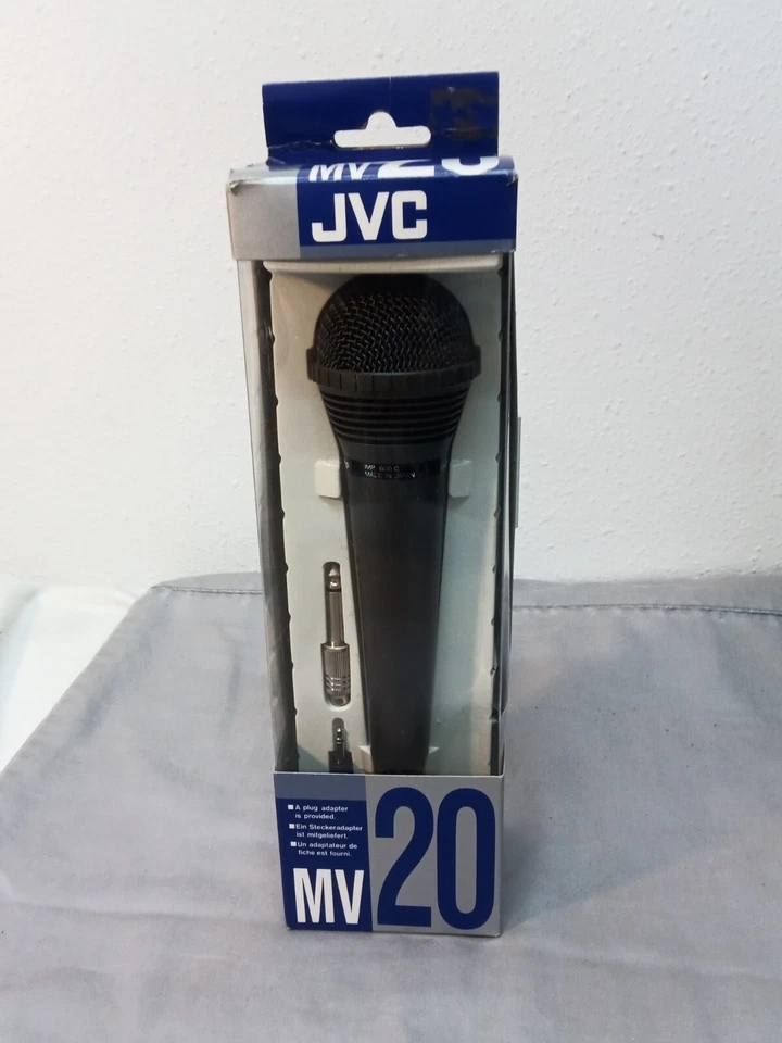 JVC MV-20 Vocal Dynamic Microphone Uni-Directional 10 feet cord - Untested - Image 1 of 4