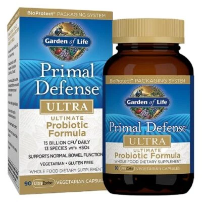 Primal Defense Ultra Probiótico 90 unidades 15 mil millones de UFC apoyo para la salud digestiva Foto 1 de 4