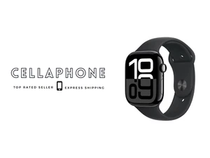 Apple Watch Series 10 46mm Jet Black Alu Case GPS + Cellular (M/L) - Au Stock - Picture 1 of 5