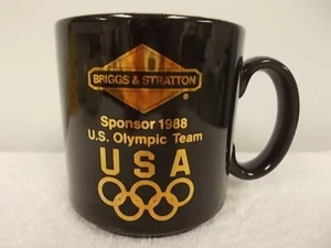 Taza de café taza de té de colección Briggs & Stratton 1988 patrocinador del equipo olímpico de EE. UU. - Imagen 1 de 6