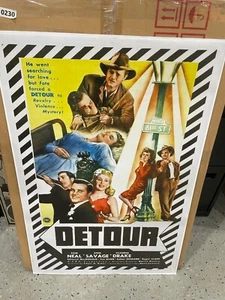 Detour movie poster 24' X 36' used on Netflix tv Show set - Picture 1 of 1