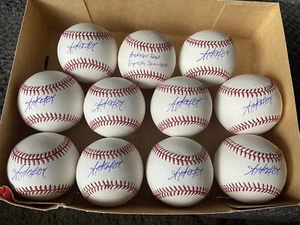 Near Dozen (11) Eleven SIGNED Anderson Espinoza Major League Baseball Lot - Picture 1 of 2