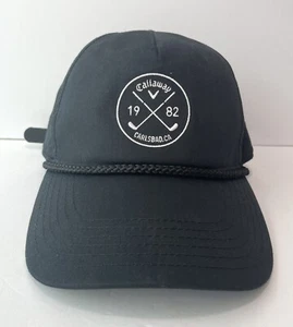 CALLAWAY CARLSBAD, CA Roped Logo Golf HAT Adjustable in Black - Picture 1 of 18