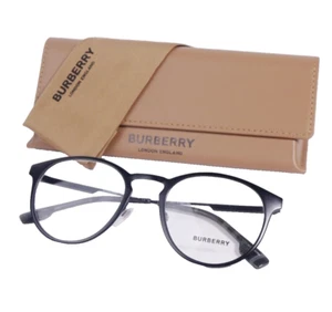 Burberry BE1360 Eyeglasses Matte Black Wayfarer Frame Unisex 145 Full Rim RRP293 - Picture 1 of 12
