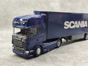 Scania 1/50 for Topline Container Trailer Europe Transport Blue - Picture 1 of 3