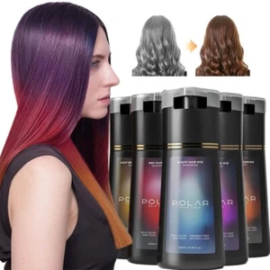 Polar Hair Dye Shampoo, Polar Hair Care, Hair Care Shampoo Hair Instant Dye 200m - Picture 1 of 16