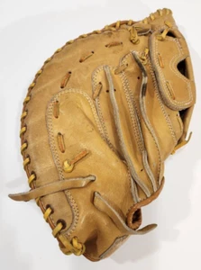Maxpro Professional Baseball Catchers Mitt in pelle di mucca fatta a mano marrone profondo - Foto 1 di 9