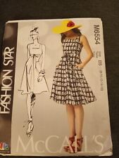 Mccall's M6554 Misses Dress and Belt - CBS Fashion Star Sewing Pattern Size 8-16