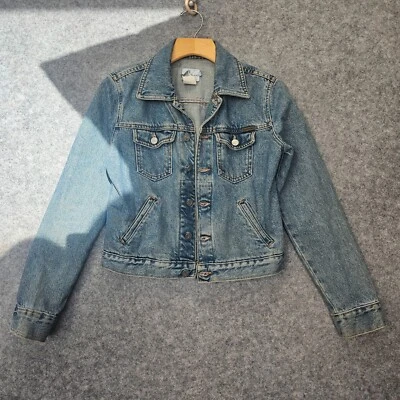 Chaqueta Crop Trucker para Mujer XS CALVIN KLEIN Azul DE COLECCIÓN Jeans Western Y2K EE. UU. Foto 1 de 4