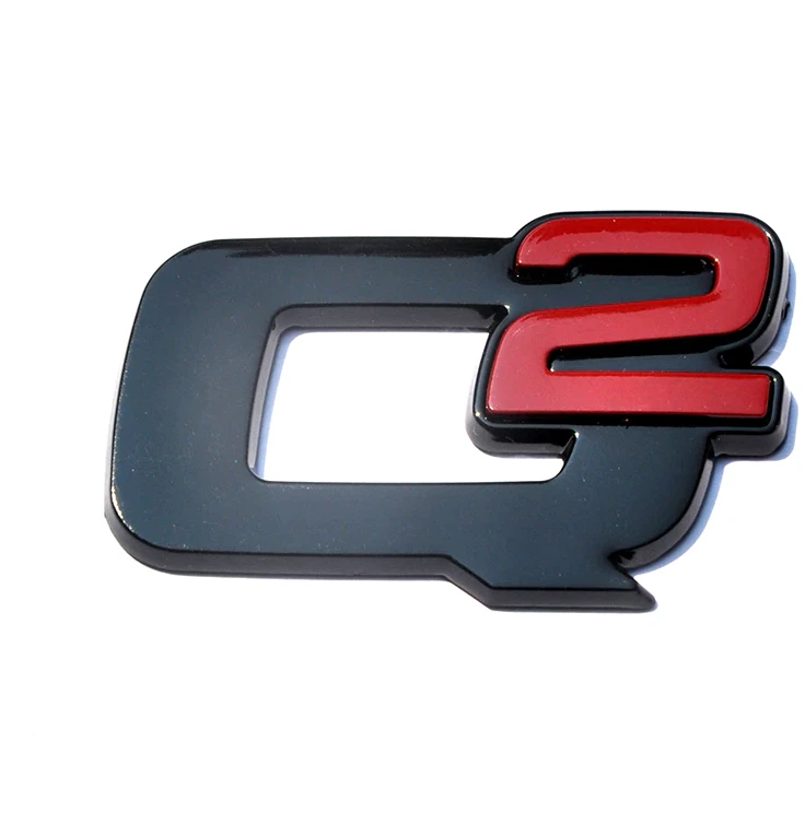 Alfa Romeo Q2 Emblem Sticker Boot Trunk Rear Badge Black - Image 1 of 1