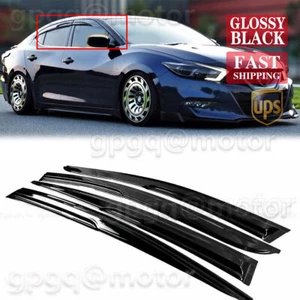 For Nissan Maxima 2016-2022 JDM-Mugen Style Window Visor Rain Guard Deflector - Foto 1 di 10