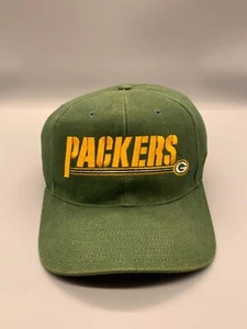 VINTAGE Green Bay Packers Mütze Kappe Riemen hinten Nike Pro Line NFL Fußball Herren 90er - Bild 1 von 15