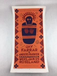 Jay Farrar - Anders Parker Concert Poster at Roseland in Roseland OR Jan 24 2001 - Picture 1 of 5