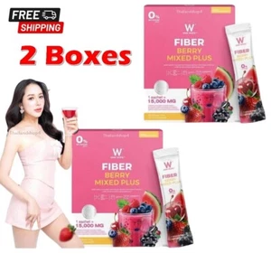2 X Wink White Fiber Berry Mixed Plus Drink Powder Dietary 10 Sachets - Picture 1 of 6