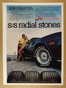 1978 Firestone Super Stones Tires Camaro Z28 photo vintage print Ad - Picture 1 of 1