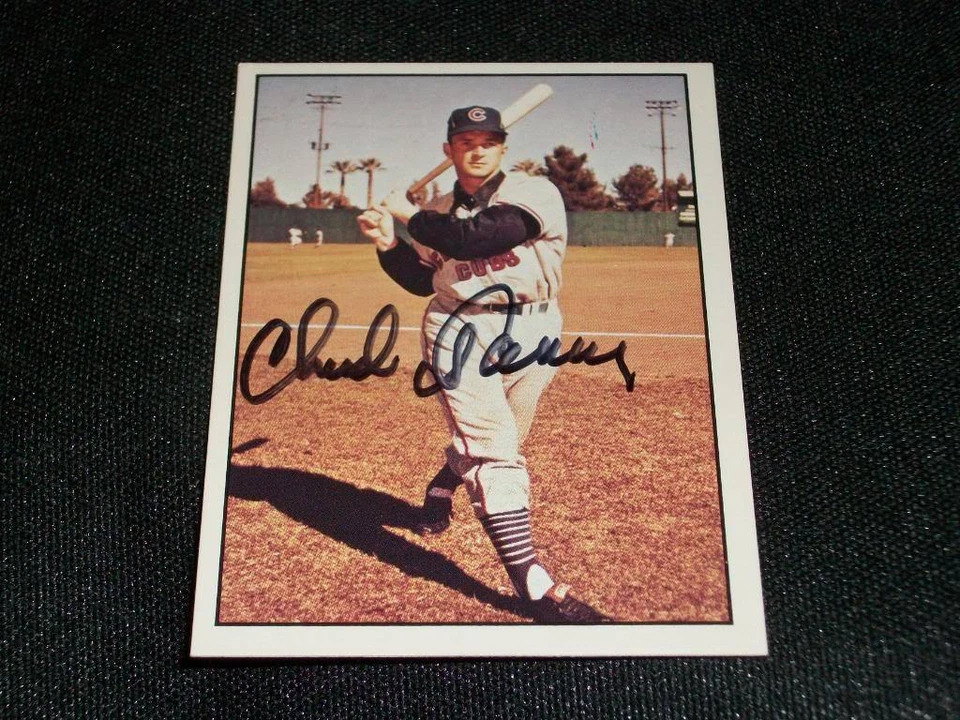 Chicago Cubs Chuck Tanner (d.11) Auto Signed 1979 TCMA BB History Card #63  K - Image 1 of 1